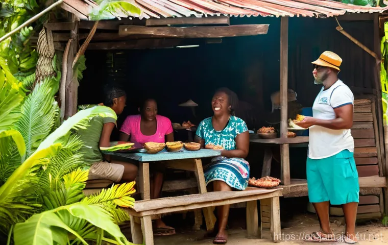 자메이카와 도미니카공화국 비교 - Prompt 1: Jamaican Jerk and Reggae Vibes**